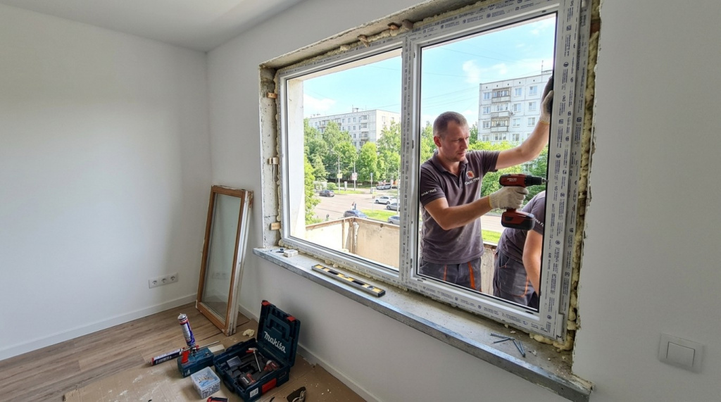 установка пластиковых окон